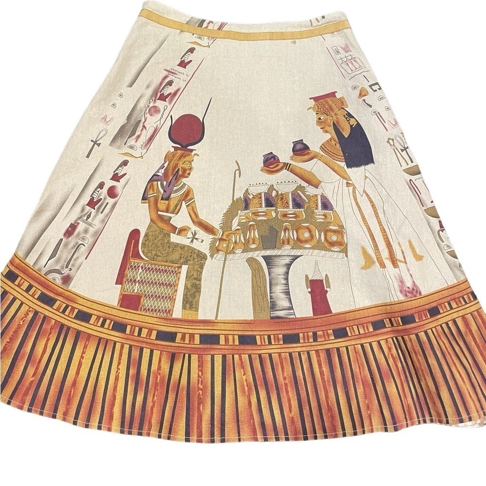 Lucy | Egyptian Print Sequin Skirt - Picture 6 of 13
